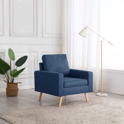 vidaXL Sessel Blau Stoff