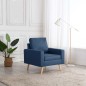 vidaXL Sessel Blau Stoff vidaXL Sessel Blau Stoff