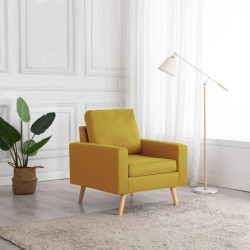 vidaXL Sessel Gelb Stoff