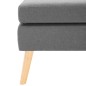 vidaXL Fußhocker Hellgrau Stoff vidaXL Fußhocker Hellgrau Stoff
