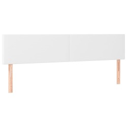vidaXL Kopfteile 2 Stk. Weiß 100x5x78/88 cm Kunstleder