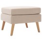 vidaXL Fußhocker Creme Stoff vidaXL Fußhocker Creme Stoff