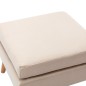 vidaXL Fußhocker Creme Stoff vidaXL Fußhocker Creme Stoff
