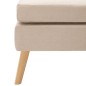 vidaXL Fußhocker Creme Stoff vidaXL Fußhocker Creme Stoff