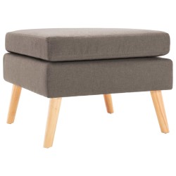 vidaXL Fußhocker Taupe Stoff 