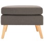 vidaXL Fußhocker Taupe Stoff vidaXL Fußhocker Taupe Stoff