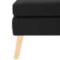vidaXL Fußhocker Schwarz Stoff vidaXL Fußhocker Schwarz Stoff