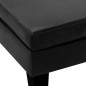 vidaXL Fußhocker Schwarz Kunstleder vidaXL Fußhocker Schwarz Kunstleder