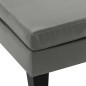 vidaXL Fußhocker Grau Kunstleder vidaXL Fußhocker Grau Kunstleder