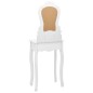 vidaXL Schminktisch-Set mit Hocker Weiß 50x59x136cm Paulownia-Holz vidaXL Schminktisch-Set mit Hocker Weiß 50x59x136cm Paulownia-Holz