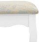 vidaXL Schminktisch-Set mit Hocker Weiß 50x59x136cm Paulownia-Holz vidaXL Schminktisch-Set mit Hocker Weiß 50x59x136cm Paulownia-Holz