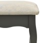 vidaXL Schminktisch-Set mit Hocker Grau 50x59x136 cm Paulownia-Holz vidaXL Schminktisch-Set mit Hocker Grau 50x59x136 cm Paulownia-Holz
