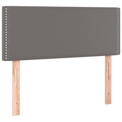 vidaXL Kopfteil Grau 100x5x78/88 cm Kunstleder