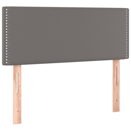vidaXL Kopfteil Grau 100x5x78/88 cm Kunstleder