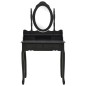 vidaXL Schminktisch-Set mit Hocker Schwarz 75x69x140cm Paulownia-Holz vidaXL Schminktisch-Set mit Hocker Schwarz 75x69x140cm Paulownia-Holz
