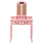 vidaXL Schminktisch-Set mit Hocker Rosa 80×69×141 cm Paulowniaholz vidaXL Schminktisch-Set mit Hocker Rosa 80×69×141 cm Paulowniaholz