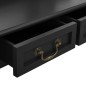 vidaXL Schminktisch-Set mit Hocker Schwarz 80x69x141 cm Paulowniaholz vidaXL Schminktisch-Set mit Hocker Schwarz 80x69x141 cm Paulowniaholz