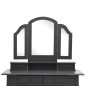 vidaXL Schminktisch-Set mit Hocker Grau 100x40x146 cm Paulownia-Holz vidaXL Schminktisch-Set mit Hocker Grau 100x40x146 cm Paulownia-Holz