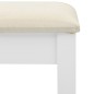 vidaXL Schminktisch mit Hocker Weiß 65x36x128 cm Paulownia-Holz MDF vidaXL Schminktisch mit Hocker Weiß 65x36x128 cm Paulownia-Holz MDF