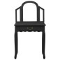 vidaXL Schminktisch mit Hocker Schwarz 65x36x128 cm Paulownia-Holz MDF vidaXL Schminktisch mit Hocker Schwarz 65x36x128 cm Paulownia-Holz MDF