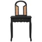 vidaXL Schminktisch mit Hocker Schwarz 65x36x128 cm Paulownia-Holz MDF vidaXL Schminktisch mit Hocker Schwarz 65x36x128 cm Paulownia-Holz MDF