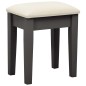 vidaXL Schminktisch mit Hocker Grau 65x36x128 cm Paulownia-Holz MDF vidaXL Schminktisch mit Hocker Grau 65x36x128 cm Paulownia-Holz MDF