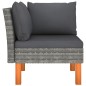 vidaXL Ecksofa Poly Rattan und Eukalyptus Massivholz vidaXL Ecksofa Poly Rattan und Eukalyptus Massivholz