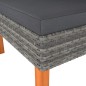 vidaXL Ecksofa Poly Rattan und Eukalyptus Massivholz vidaXL Ecksofa Poly Rattan und Eukalyptus Massivholz