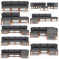 vidaXL Mittelsofas 2 Stk. Poly Rattan und Eukalyptus Massivholz vidaXL Mittelsofas 2 Stk. Poly Rattan und Eukalyptus Massivholz