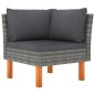 vidaXL Ecksofas 2 Stk. Poly Rattan und Eukalyptus Massivholz vidaXL Ecksofas 2 Stk. Poly Rattan und Eukalyptus Massivholz