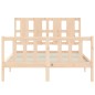 Massivholzbett mit Kopfteil 140x190 cm Massivholzbett mit Kopfteil 140x190 cm