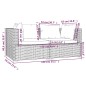 vidaXL 3-tlg. Garten-Lounge-Set mit Auflagen Braun Poly Rattan vidaXL 3-tlg. Garten-Lounge-Set mit Auflagen Braun Poly Rattan