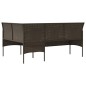 vidaXL Sofa in L-Form mit Kissen Poly Rattan Braun vidaXL Sofa in L-Form mit Kissen Poly Rattan Braun