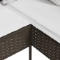vidaXL Sofa in L-Form mit Kissen Poly Rattan Braun vidaXL Sofa in L-Form mit Kissen Poly Rattan Braun