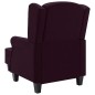 vidaXL Sessel mit Fußhocker Lila Stoff vidaXL Sessel mit Fußhocker Lila Stoff