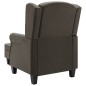 vidaXL Sessel mit Fußhocker Taupe Stoff vidaXL Sessel mit Fußhocker Taupe Stoff