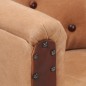 vidaXL Sessel Braun Echtleder und Massivholz Mango vidaXL Sessel Braun Echtleder und Massivholz Mango