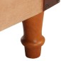 vidaXL Sessel Braun Echtleder und Massivholz Mango vidaXL Sessel Braun Echtleder und Massivholz Mango