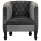 vidaXL Sessel Schwarz Echtleder und Massivholz Mango vidaXL Sessel Schwarz Echtleder und Massivholz Mango