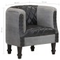 vidaXL Sessel Schwarz Echtleder und Massivholz Mango vidaXL Sessel Schwarz Echtleder und Massivholz Mango