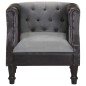 vidaXL Sessel Schwarz Echtleder und Massivholz Mango vidaXL Sessel Schwarz Echtleder und Massivholz Mango