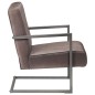 vidaXL Freischwinger Sessel Distressed Braun Echtleder vidaXL Freischwinger Sessel Distressed Braun Echtleder