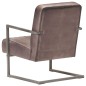 vidaXL Freischwinger Sessel Distressed Braun Echtleder vidaXL Freischwinger Sessel Distressed Braun Echtleder