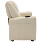 vidaXL Kindersessel Kunstleder Creme vidaXL Kindersessel Kunstleder Creme