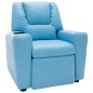 vidaXL Kindersessel Kunstleder Blau vidaXL Kindersessel Kunstleder Blau