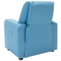 vidaXL Kindersessel Kunstleder Blau vidaXL Kindersessel Kunstleder Blau