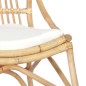 vidaXL Rattanstuhl Leinen vidaXL Rattanstuhl Leinen