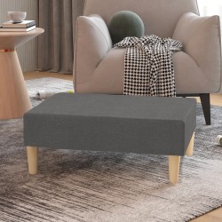 vidaXL Fußhocker Hellgrau 78x56x32 cm Stoff 