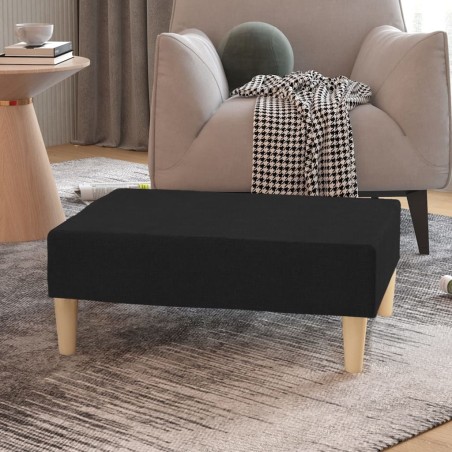 vidaXL Fußhocker Schwarz 78x56x32 cm Stoff