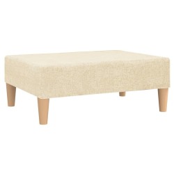vidaXL Fußhocker Creme 78x56x32 cm Stoff